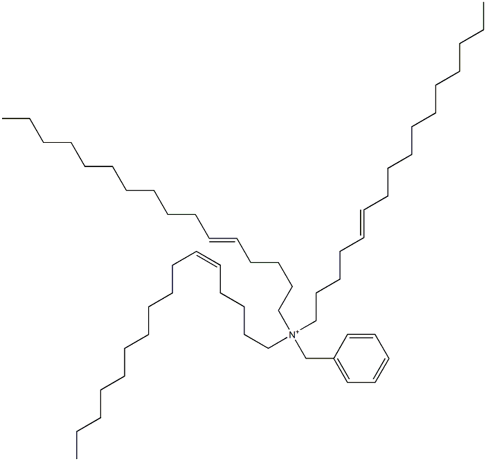 Tri(5-hexadecenyl)benzylaminium Struktur