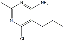 6-Chloro-2-methyl-5-propyl-4-pyrimidinamine Struktur