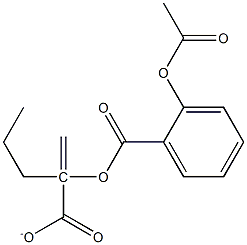 2-[(2-Acetoxybenzoyl)oxy]ethylmethacrylate Struktur