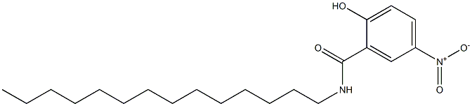 2-Hydroxy-5-nitro-N-tetradecylbenzamide Struktur