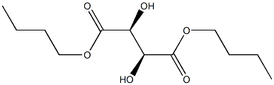 (2S,3S)-2,3-Dihydroxybutanedioic acid dibutyl ester Struktur