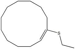 1-(Ethylthio)cyclododecene Struktur