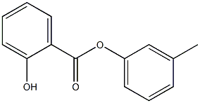 2-Hydroxybenzenecarboxylic acid 3-methylphenyl ester Struktur