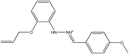 2-[2-(Allyloxy)phenyl]-1-[(4-methoxyphenyl)methylene]hydrazinium Struktur