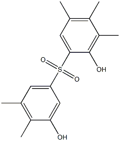 2,3'-Dihydroxy-3,4,4',5,5'-pentamethyl[sulfonylbisbenzene] Struktur