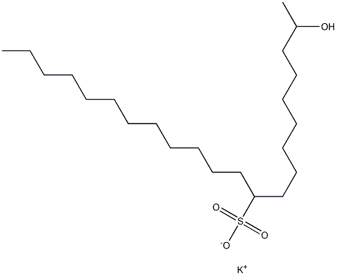 2-Hydroxydocosane-10-sulfonic acid potassium salt Struktur