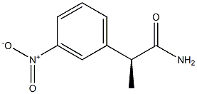 [S,(+)]-2-(m-Nitrophenyl)propionamide Struktur