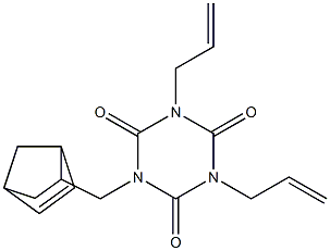 1,3-Diallyl-5-(bicyclo[2.2.1]hept-5-en-2-ylmethyl)-1,3,5-triazine-2,4,6-trione Struktur