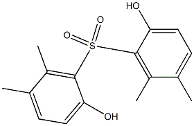 2,2'-Dihydroxy-5,5',6,6'-tetramethyl[sulfonylbisbenzene] Struktur