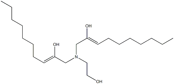 1,1'-[(2-Hydroxyethyl)imino]bis(2-decen-2-ol) Struktur