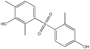 3,4'-Dihydroxy-2,2',4-trimethyl[sulfonylbisbenzene] Struktur