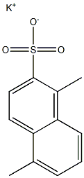 1,5-Dimethyl-2-naphthalenesulfonic acid potassium salt Struktur