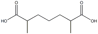 2,6-Dimethylpimelic acid Struktur