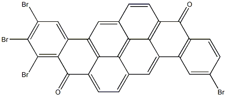 1,2,3,11-Tetrabromo-8,16-pyranthrenedione Struktur