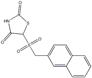 5-(2-Naphthalenylmethylsulfonyl)thiazolidine-2,4-dione Struktur