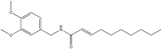 N-(3,4-Dimethoxybenzyl)-2-decenamide Struktur