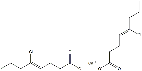 Bis(5-chloro-4-octenoic acid)calcium salt Struktur