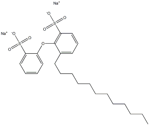 2-Dodecyl[oxybisbenzene]-2',6-disulfonic acid disodium salt Struktur