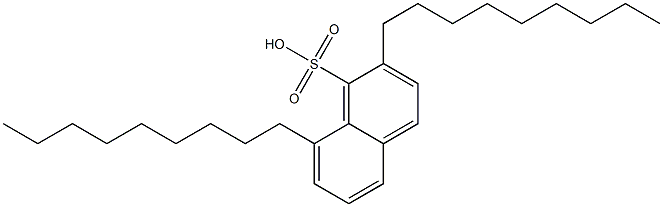 2,8-Dinonyl-1-naphthalenesulfonic acid Struktur