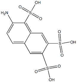 2-Amino-1,6,7-naphthalenetrisulfonic acid Struktur