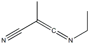 1-(Cyano)-1-methyl-N-ethylketenimine Struktur