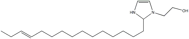 2-(12-Pentadecenyl)-4-imidazoline-1-ethanol Struktur