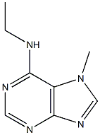 6-Ethylamino-7-methyl-7H-purine Struktur