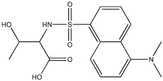 2-[(5-Dimethylamino-1-naphthalenyl)sulfonylamino]-3-hydroxybutyric acid Struktur