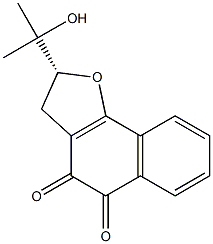 (R)-2,3-Dihydro-2-(1-hydroxy-1-methylethyl)naphtho[1,2-b]furan-4,5-dione Struktur