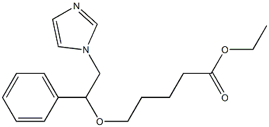 5-[2-(1H-Imidazol-1-yl)-1-phenylethoxy]valeric acid ethyl ester Struktur