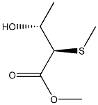 (2R,3R)-2-(Methylthio)-3-hydroxybutyric acid methyl ester Struktur