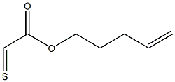 2-Thioxoacetic acid 4-pentenyl ester Struktur