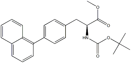 N-(tert-Butoxycarbonyl)-4-(1-naphtyl)-L-phenylalanine methyl ester Struktur