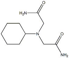 2,2'-(Cyclohexylimino)bis(acetamide) Struktur