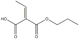 Ethylidenemalonic acid hydrogen 1-propyl ester Struktur