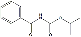 Benzoylcarbamic acid isopropyl ester Struktur