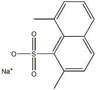 2,8-Dimethyl-1-naphthalenesulfonic acid sodium salt Struktur