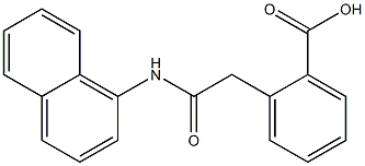 2-[2-[(1-Naphtyl)amino]-2-oxoethyl]benzoic acid Struktur