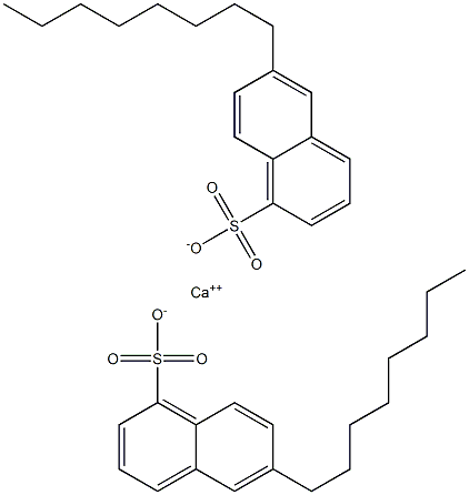 Bis(6-octyl-1-naphthalenesulfonic acid)calcium salt Struktur