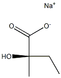 [R,(-)]-2-Hydroxy-2-methylbutyric acid sodium salt Struktur