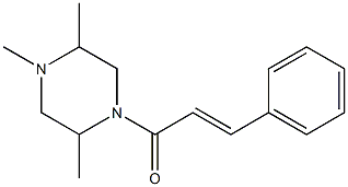 (E)-3-Phenyl-1-(2,4,5-trimethylpiperazin-1-yl)-2-propen-1-one Struktur