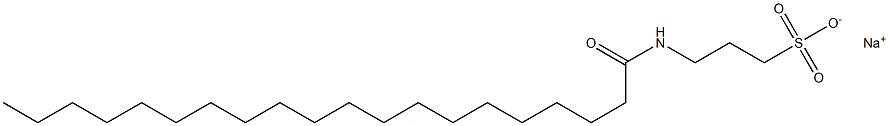 3-[(1-Oxoicosyl)amino]-1-propanesulfonic acid sodium salt Struktur