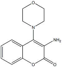 3-Amino-4-morpholino-2H-1-benzopyran-2-one Struktur