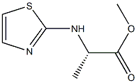 N-(2-Thiazolyl)alanine methyl ester Struktur