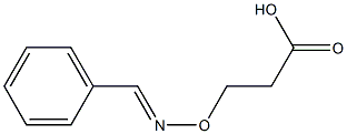 3-[(E)-Benzylideneaminooxy]propionic acid Struktur