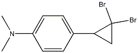 1-(4-Dimethylaminophenyl)-2,2-dibromocyclopropane Struktur