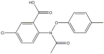 2-[[(4-Methylphenyl)oxy]acetylamino]-5-chlorobenzoic acid Struktur