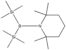 1-[Bis(trimethylsilyl)boryl]-2,2,6,6-tetramethylpiperidine Struktur