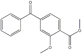 4-(Phenylcarbonyl)methoxybenzoic acid methyl ester Struktur