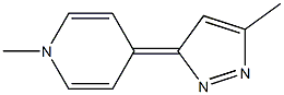 1-Methyl-4-(5-methyl-3H-pyrazol-3-ylidene)-1,4-dihydropyridine Struktur